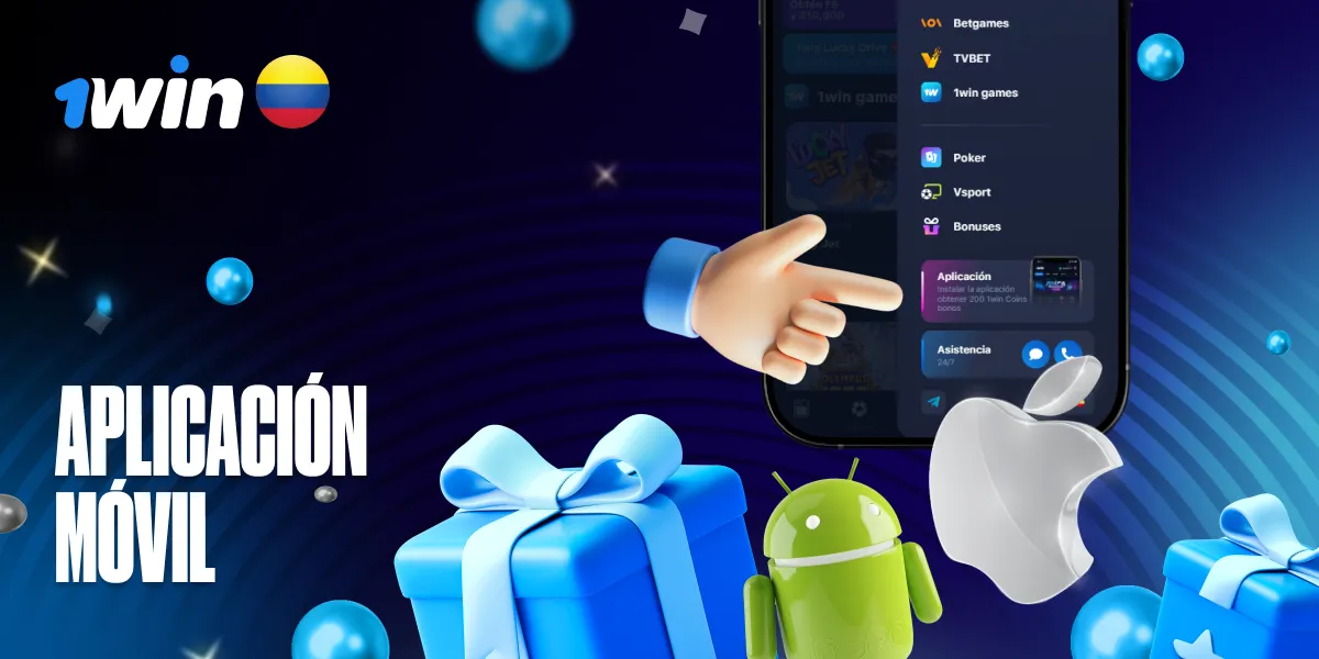 App móvil 1win Colombia